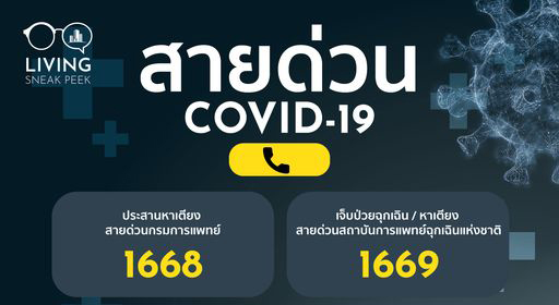 เบอร์โทร สายด่วน COVID-19