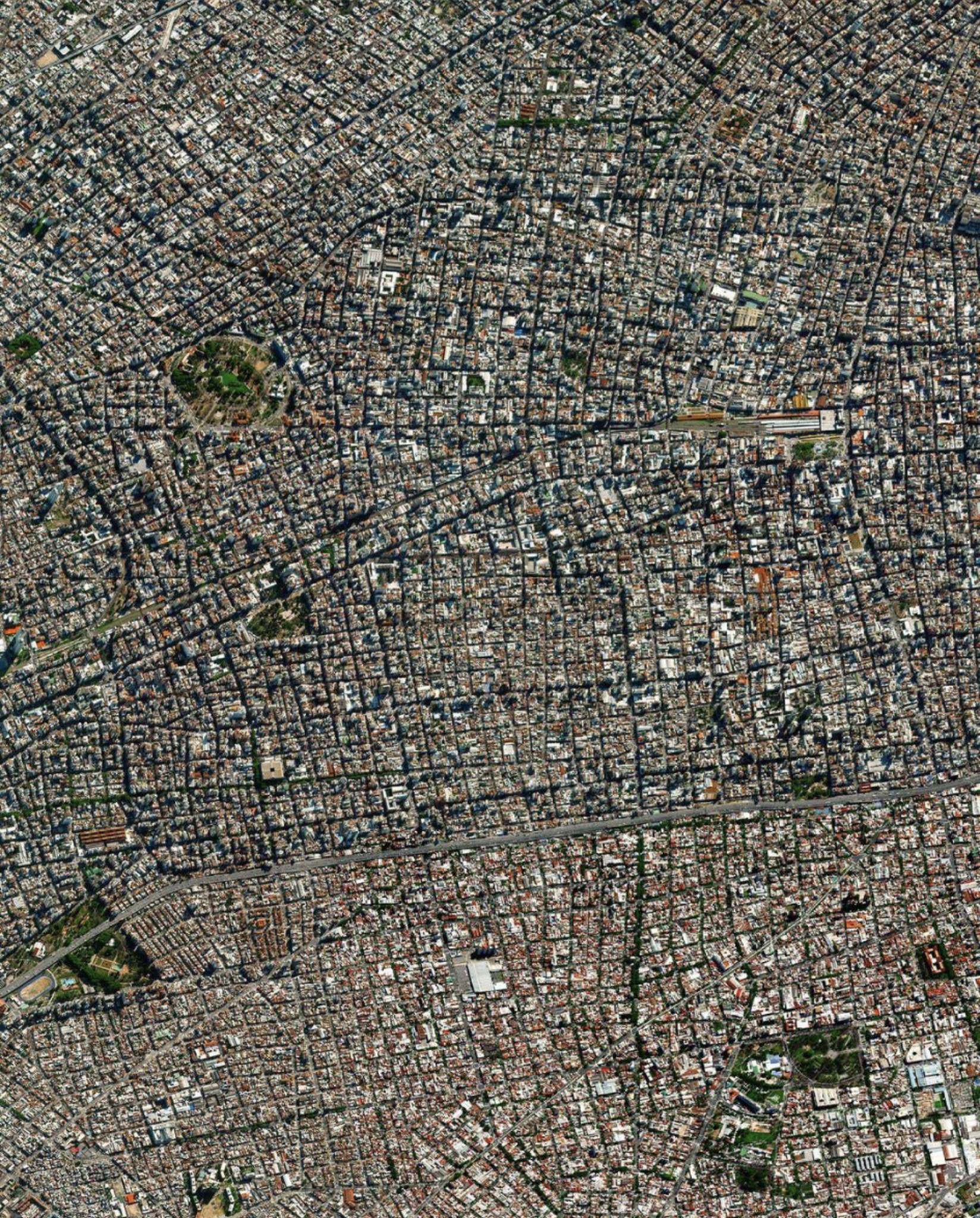 ภาพมุมสูงเมือง Buenos Aires (บัวโนสไอเรส) เมืองที่ใหญ่ที่สุด ของประเทศอาร์เจนตินา